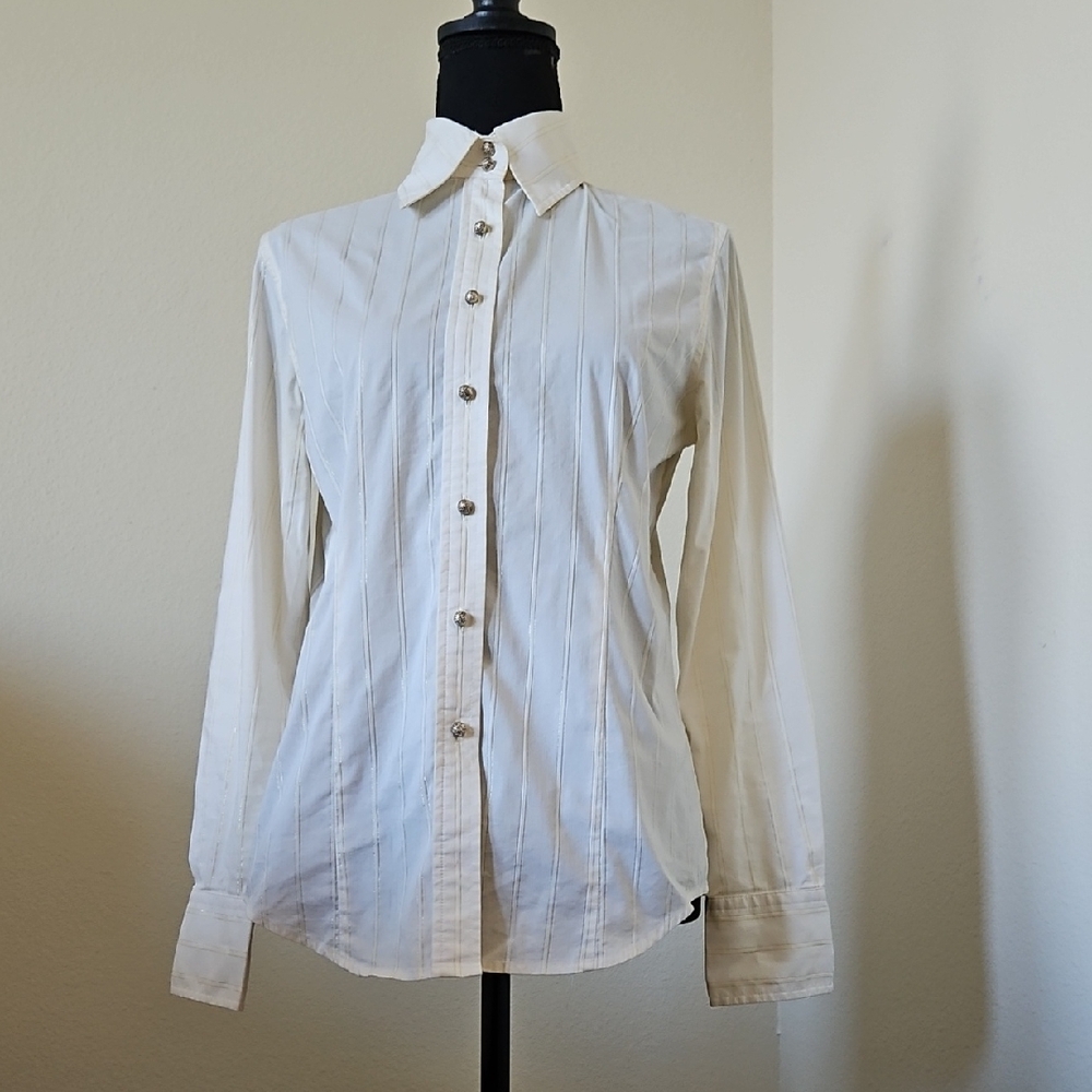 Jones New York Cream Dress Shirt